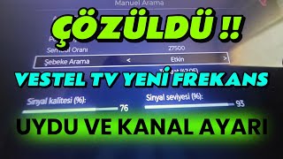 ÇÖZÜLDÜ  Vestel TV TRT 1 Frekans Ayarlama YENİ FREKANS Vestel TV Kanal ayarlama [upl. by Ecirtemed858]