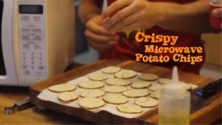 Microwave Potato Chips Salt and Vinegar  Surprisingly Incredible [upl. by Anamor439]