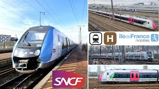 Compilation Transilien ligne  H  Saint Denis Stade de France  Euro Express [upl. by Anitsenre]