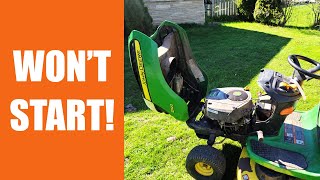 Fixing A John Deere Lawn Tractor That Wont Crank Over  Simple Diy Solutions [upl. by Schonthal]