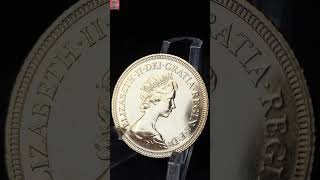 LEGENDE  Goldener Sovereign  1 Pound Goldmünze 1981  shorts [upl. by Sunday979]