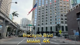 Biscayne Blvd MIAMI 4k [upl. by Ettelimay]