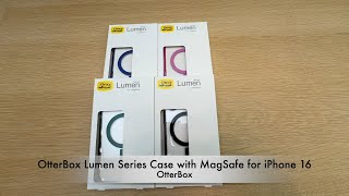 OtterBoxのiPhone 16シリーズ用カメラコントロール対応ケース「OtterBox Lumen Series Case with MagSafe for iPhone 16」紹介 [upl. by Adnilrem]