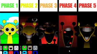 Phase 1 VS Phase 2 VS Phase 3 VS Phase 4 VS Phase 5 in Incredibox Sprunki Part 2 [upl. by Eninnaj]