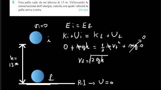 Tre esercizi sulla conservazione dellEnergia Meccanica [upl. by Philipp544]