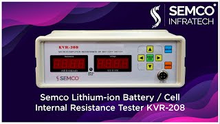 Lithiumion Battery  Cell Internal Resistance Tester KVR 208 [upl. by Charla]