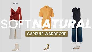 57 SOFT NATURAL OUTFITS  Colorful Capsule Wardrobe for the Soft Natural Kibbe Type [upl. by Filipe]