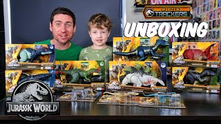 Every Jurassic World 2023 Dino Trackers Dinosaur Toys Unboxing [upl. by Ayra]