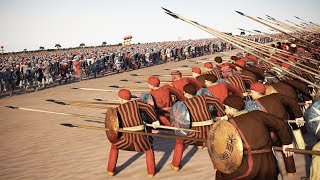 2000 Desert Pikeman Vs 6400 Hillman  Total War Rome 2 [upl. by Nylassej]