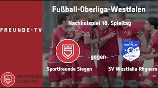 Sportfreunde Siegen gegen SV Westfalia Rhynern 10 10 [upl. by Erelia227]