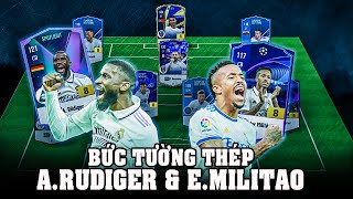 ANTONIO RUDIGER VÀ EDER MILITAO  BỨC TƯỜNG THÉP CỦA TEAM REAL MADRID SIÊU KHỦNG [upl. by Templeton194]