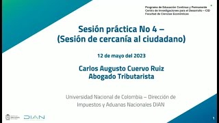 Cercanía al ciudadano sesión 4 DIAN Registro Único de Beneficiarios Finales  RUB [upl. by Durno271]