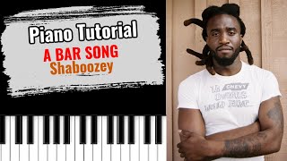 🎹A BAR SONG by Shaboozey easy piano tutorial lesson free [upl. by Floria]