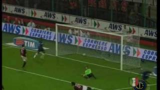 Derby Milano Milan Inter 04 highlights Scarpini [upl. by Airamanna]