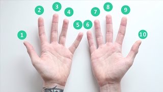 Nine times table  Multiplication hand trick [upl. by Matt469]