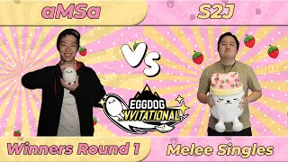 aMSa Yoshi vs S2J Captain Falcon  Eggdog Invitational 2024  Melee Singles Winners R1 [upl. by Tohcnarf933]