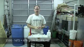 Titrating Canola Oil For Biodiesel Using Potassium Hydroxide KOH and Sodium Hydroxide NaOH [upl. by Amberly468]