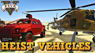 GTA 5 Online NEW HEIST DLC VEHICLES Showcase  Hydra Savage Insurgent [upl. by Eniluj]