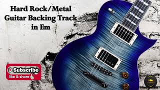 Hard RockMetal Guitar Backing Track in Em [upl. by Germain]