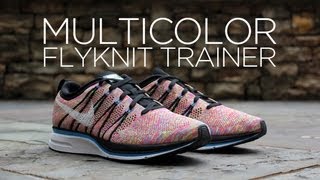 Review Nike Flyknit Trainer  quotMulticolorquot [upl. by Gilmore]