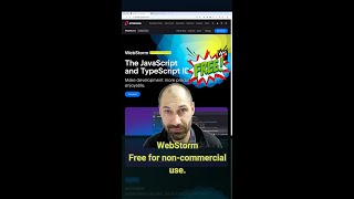 WebStorm is free for noncommercial use [upl. by Holcman233]