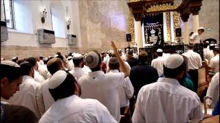 Prayers for Jerusalem at the Hurva Synagogue  Old City Jerusalem [upl. by Weisler]