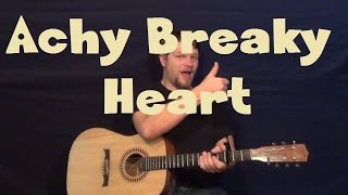 Achy Breaky Heart Billy Ray Cyrus Easy Strum Guitar Lesson How to Play Tutorial [upl. by Levine]