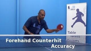 Forehand Counterhit Accuracy  Table Tennis  PingSkills [upl. by Spense485]