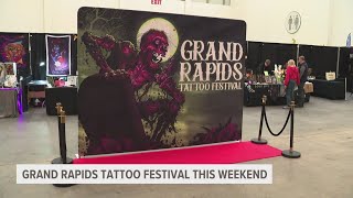 GET TATTED  Grand Rapids holds firstever tattoo festival at DeVos Place [upl. by Veljkov]