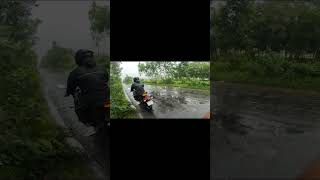 Rain With Speed Test🤭 Hayper Ride motovlog viral bike [upl. by Alodie94]