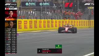 Charles Leclerc wins in monza Crofty commentary [upl. by Aryajay]