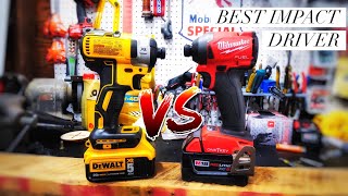 IMPACT DRIVER BATTLE DEWALT DCF887M2 VS MILWAUKEE 285722 [upl. by Knighton]