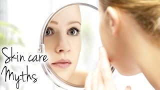 Skin Care Myths Beauty Secrets Tips Makeup Lotion Natural Skincare Products Acne Zits [upl. by Ilajna]