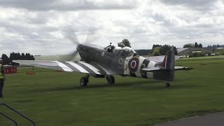 Cotswold Airport Kemble Spitfire and P51 Mustang 10th August 2024 cotswoldairport [upl. by Akinam]