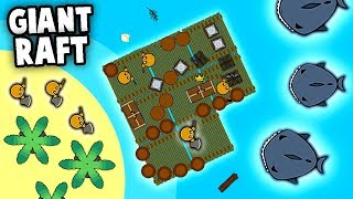 RAFT Invades Island Shark Attacks and Multiplayer Raft w BLITZ Raaaaftio Multiplayer Raft io [upl. by Jenette]