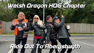 HarleyDavidsons Ride To Aberystwyth For Chips Welsh Dragon HOG Chapter Cardiff [upl. by Hajar]