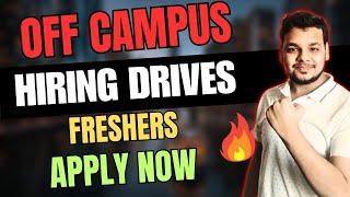 OFF Campus Drives  Latest Hiring  2025  2024  2023 Batch Hiring  New Fresher Jobs 2024 [upl. by Hanikehs86]