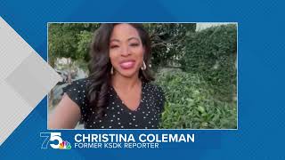 Christina Coleman wishes KSDK a happy 75th anniversary [upl. by Oguh700]