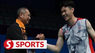 Badminton Lee Zii Jia Chen Tang JieToh Ee Wei reach Asian Games quarterfinals [upl. by Joshuah298]