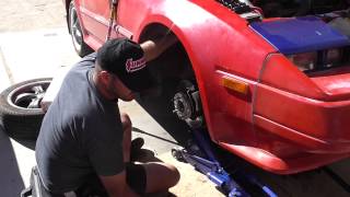 Nissan 300ZX 198488 Front Strut Replacement [upl. by Naraa214]