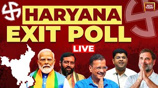 Haryana Exit Poll Live Haryana CVoter Exit Poll  Rajdeep Sardesai  Rahul Kanwal  India Today [upl. by Aloin]