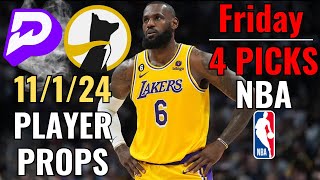 PRIZEPICKS UNDERDOG NBA THURSDAY 111 CORE PLAYER PROPS [upl. by Rima]