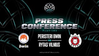 Peristeri bwin v Rytas Vilnius  Press Conference  BCL 202324 [upl. by Mojgan385]