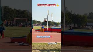 Women pole vault💪 jumperaj shorts youtubeshorts [upl. by Dhiman]