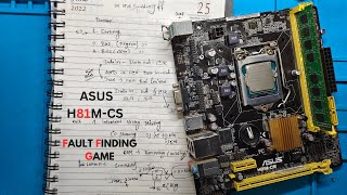 ASUS H81MCS  ON AND SUDDENLY OFF  FULL CONCEPT FOR DESKTOP AND LAPTOP MOTHERBOARDS asus onoff [upl. by Timotheus1]