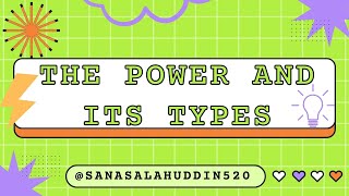 What Is Power  How To Use The 5 Types Of Power Understanding The Bases Of Power Sanasalahuddin520 [upl. by Melissa]