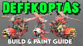 Ork Deffkoptas Warhammer 40K Build and Paint Tutorial [upl. by Drarrej845]