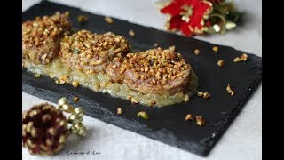 Filetto di maiale in crosta di pistacchi e nocciole su purea di mele [upl. by Anetsirk]