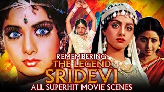 Remembering The Legend Sridevi Superhit Movie Scenes Back To Back Nagina Sultanat Sadma Nigahen [upl. by Htenay93]