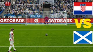 Croatia vs Scotland  Penalty Shootout  FIFA World Cup 2026™ Qualifiers  Realistic PES Gameplay [upl. by Eladroc]